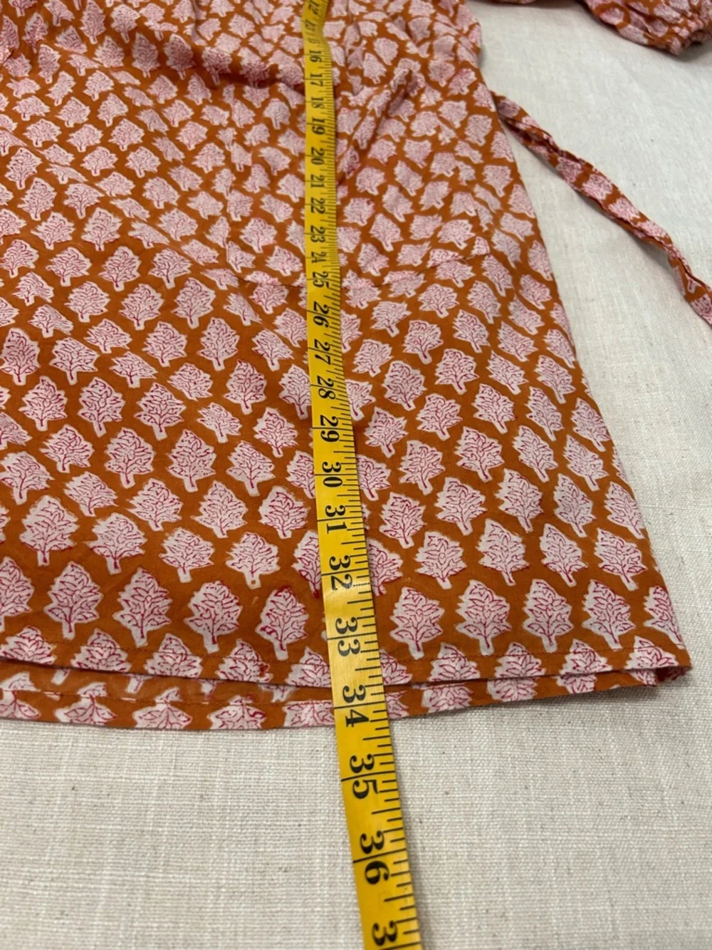 Emerson Fry India Collection Adelina Dress Women’s M Bell Sleeve Ruffle Mini - Picture 13 of 15